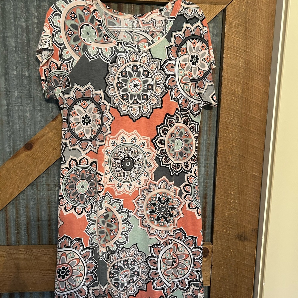 Colorful Mandala Pattern Dress